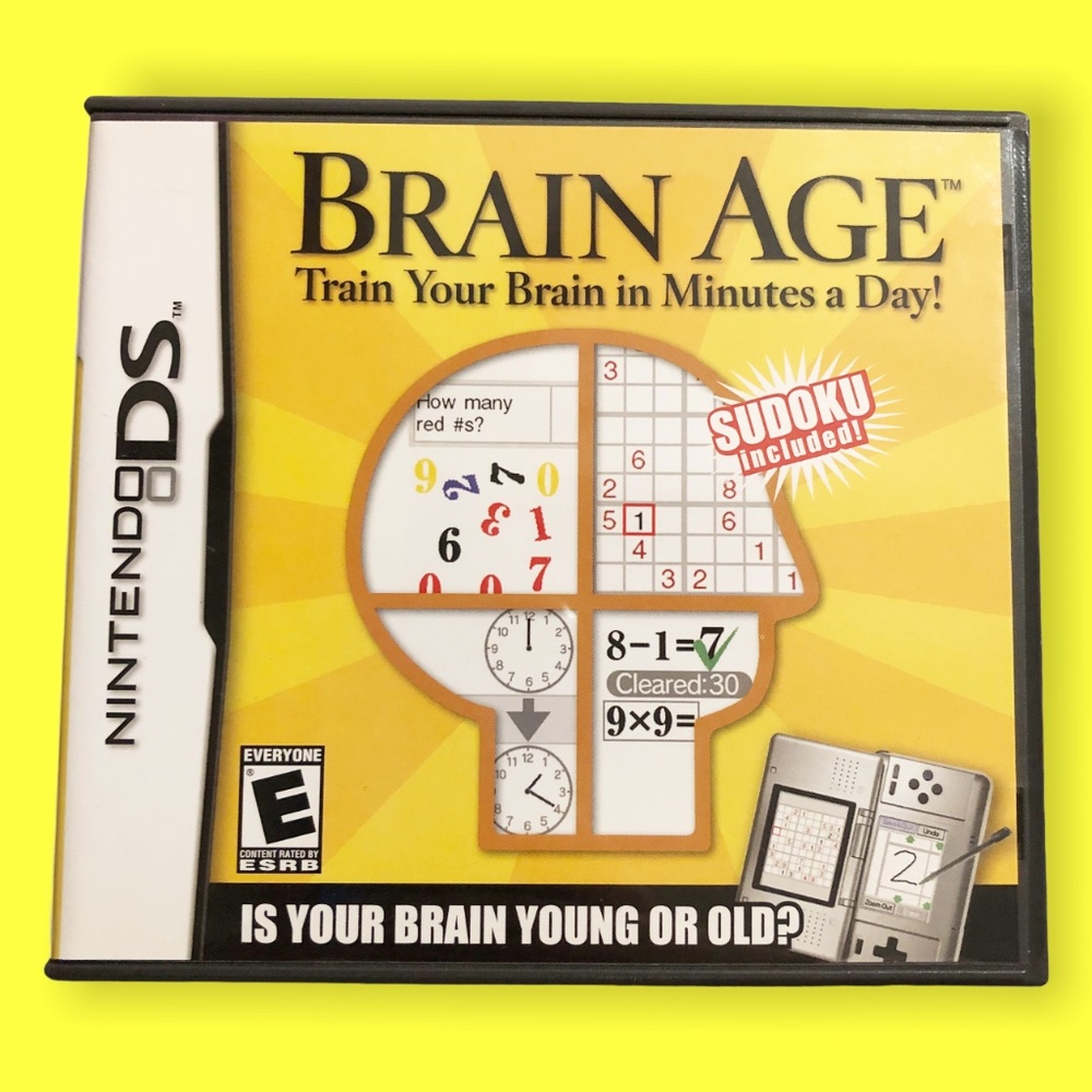 Brain Age: Train Your Brain in Minutes a Day Nintendo DS CIB Video Game